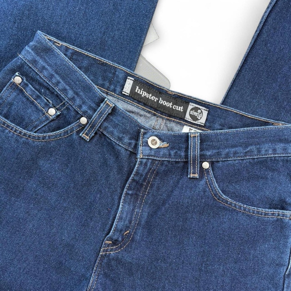 Dark Blue Vintage 90’s Levi Silver Tab Hipster Bootcut Flared Denim Jeans